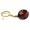METAL BALL SHAPE KEY CHAIN WITH LEATHER 
